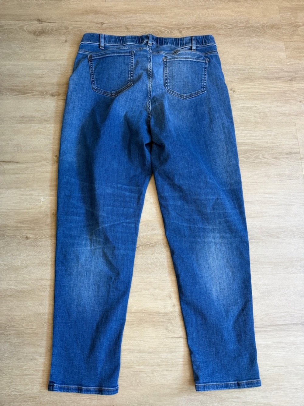 J. JILL Denim Boyfriend Straight Leg Ankle Light Wash Jeans SZ 16 - Picture 6 of 7